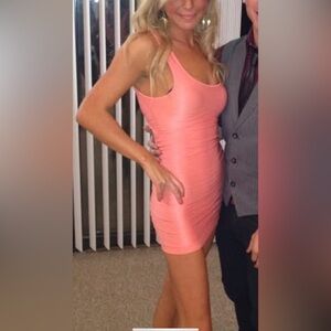 Bebe coral Bodycon Dress